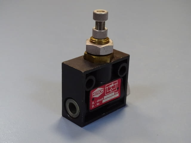 Пневматичен регулатор на дебит HERION 4040204 Flow Control Valve 0.1/16Bar - снимка 4