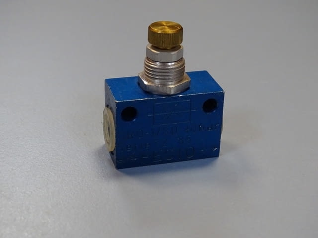 Вентил за контрол на потока Festo GRO-1/8 Flow Control Valve 0-10Bar - снимка 1
