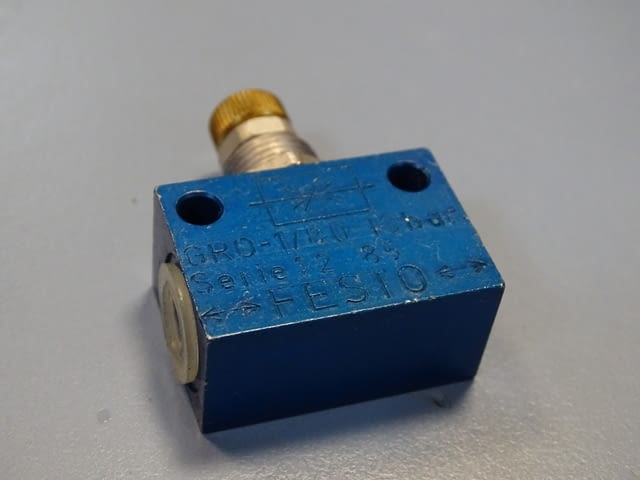 Вентил за контрол на потока Festo GRO-1/8 Flow Control Valve 0-10Bar - снимка 5