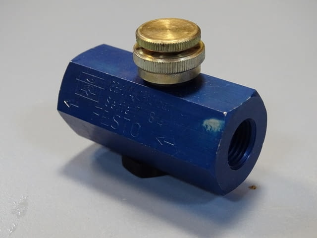 Вентил за контрол на потока Festo GR-1/4 Flow Control Valve 0-10Bar - снимка 2