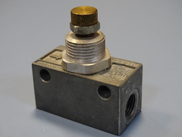 Пневматичен регулатор Festo GRA-1/4-B one-way Flow Control Valve 0.1-10Bar - снимка 2