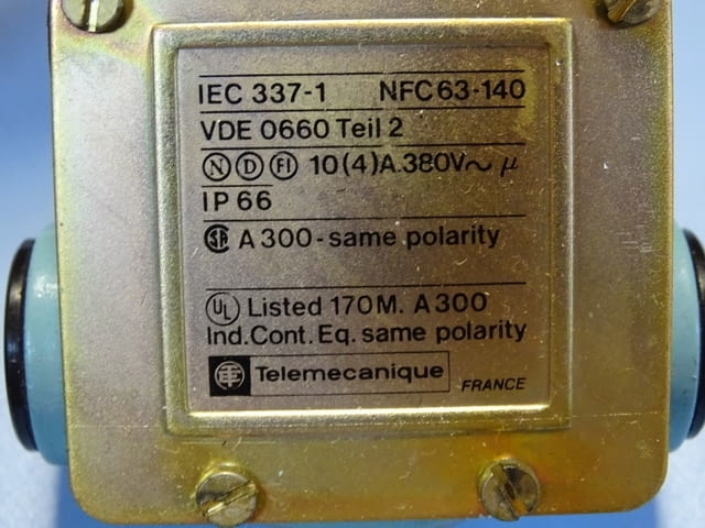 Краен изключвател Telemecanigue XCK-M106 Limit Switch 380VAC, city of Plovdiv - снимка 3