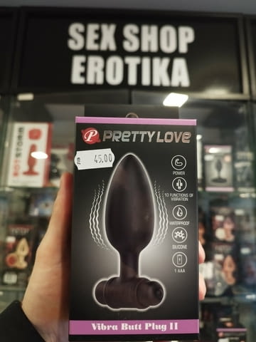 Анален разширител за дупе с вибрация силиконов код: 2734 дискретно от Sex Shop Erotika - снимка 2