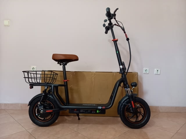 Електрически скутер/тротинетка със седалка iScooter i12 500W 7.5AH - снимка 6