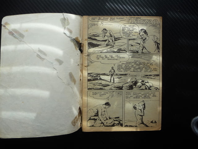 Super Tarzan Комикс приключения Тарзан битки старо хеликоптер екшън горила комикси редки - снимка 3