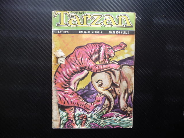 Super Tarzan Комикс приключения Тарзан битки старо тигър слон редки комикси - снимка 1
