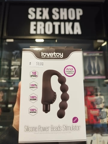 100% Реални снимки! Анален вибратор за ЖЕНИ и МЪЖЕ с топчета код:1264 дискретно от Sex Shop Erotik