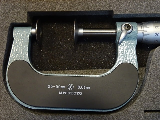 Микрометър дисков Mitutoyo 123-102 (GMA-50) 25-50mm disk micrometer - снимка 4
