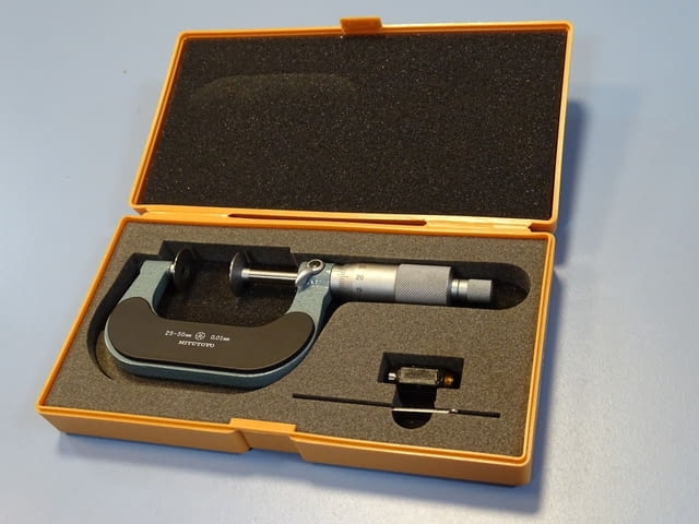 Микрометър дисков Mitutoyo 123-102 (GMA-50) 25-50mm disk micrometer - снимка 7
