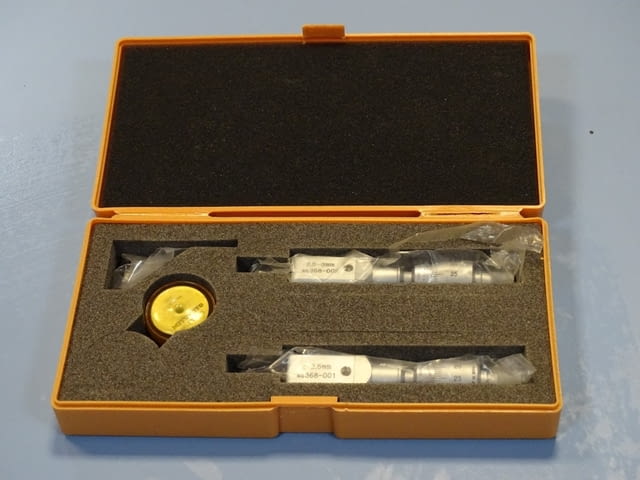 Микрометър 2-точков Mitutoyo 368-001(2-2.5mm) Mitutoyo 368-002(2.5-3mm) 2-point holtest - снимка 7