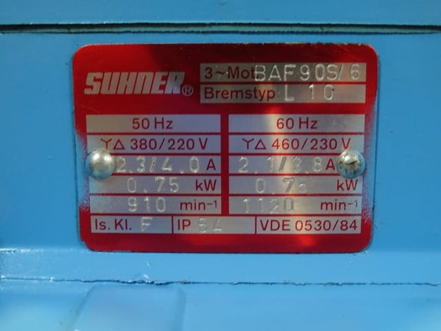 Агрегатна пробивна глава SUHNER SU matic GEM 16 Unit-Pulley Drive 0.75kW - снимка 6