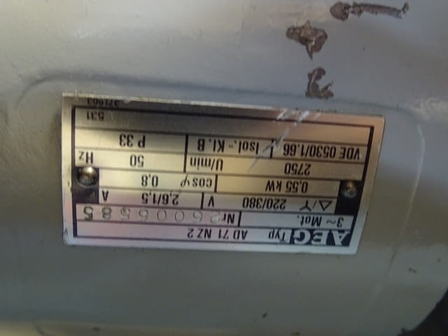 Приспособление за вътрешен шлайф Buscher&Grieving+AEG typ AD71NZ2 220/380V - снимка 3