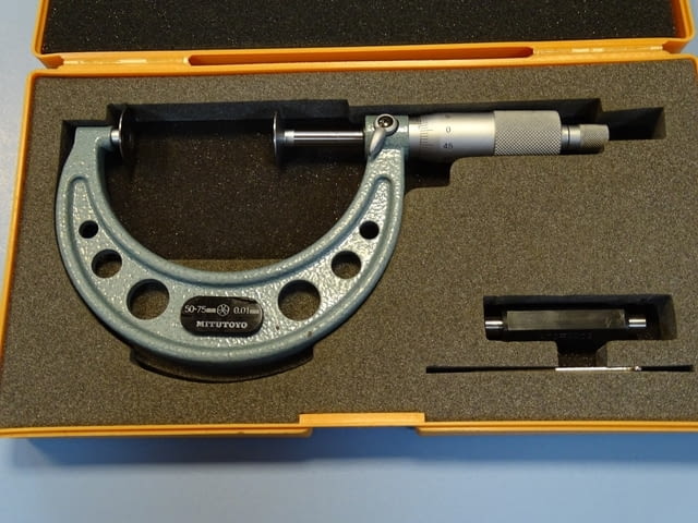 Дисков микрометър Mitutoyo 123-103 (GMA-75) 50-75mm disk micrometer - снимка 2