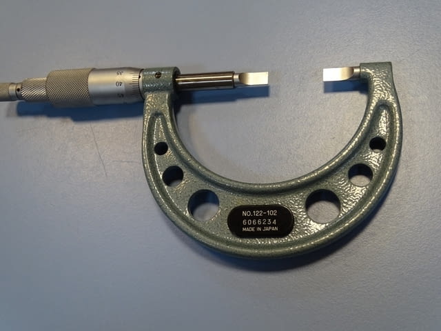Микрометър Mitutoyo 122-102 (25-50mm) Handener steel blade, city of Plovdiv - снимка 5