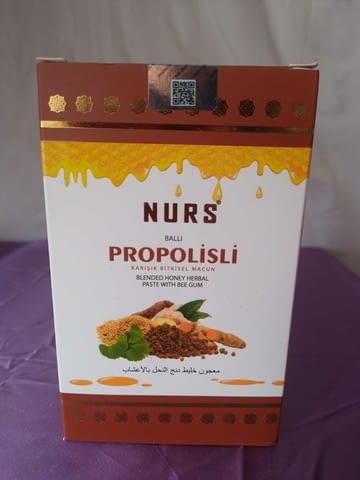 Nurs Propolisli билкова паста с прополис и джинджифил 400 гр. - снимка 1