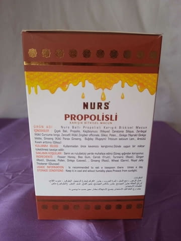 Nurs Propolisli билкова паста с прополис и джинджифил 400 гр. - снимка 3