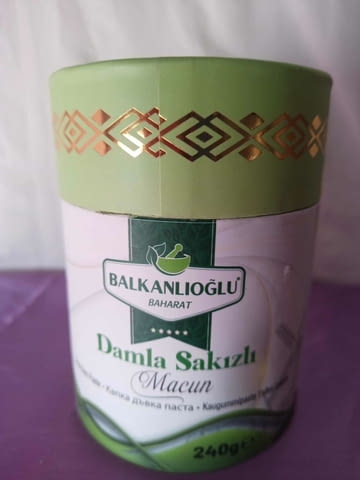 Мастикова дъвка DAMLA SAKIZ MACUNU за пречистване на белия дроб 240 гр. - снимка 1