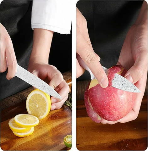 Комплект кухненски ножове от 6 части Zepter ZP-009B- бял, стилен и прецизен избор за всяка кухня - снимка 6