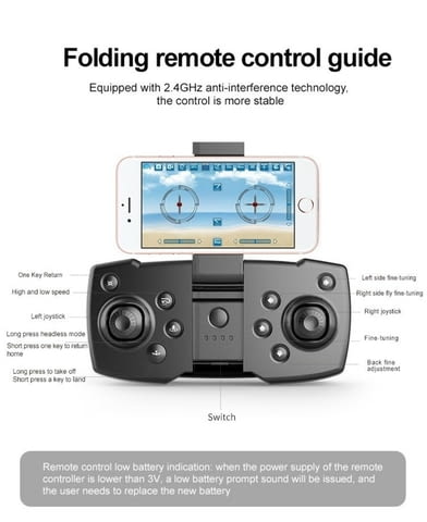 Иновативен мини дрон с висока резолюция от 4К HD - DRON E59 (4K+BAG） - снимка 3