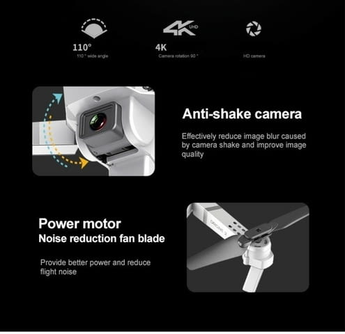 Иновативен мини дрон с висока резолюция от 4К HD - DRON E59 (4K+BAG） - снимка 7