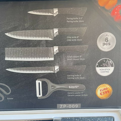 Професионален кухненски комплект ножове - 6 части, Zepter Z-009 - снимка 2