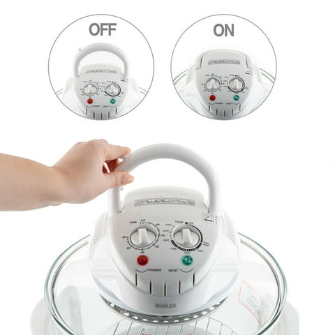 Комбинирана 2в1 халогенна фурна и еър фрайър MFC-1200, 1400W, 12 л. - снимка 5