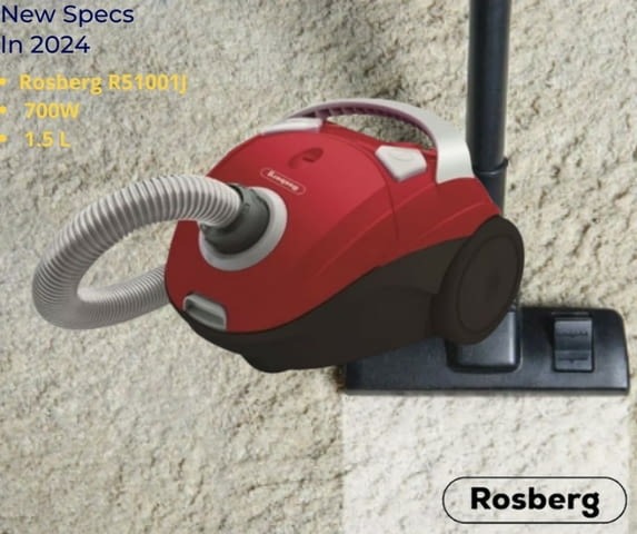 Прахосмукачка с торба Rosberg, 700W, 1.5 L, Аксесоари - град Банкя | Други - снимка 4