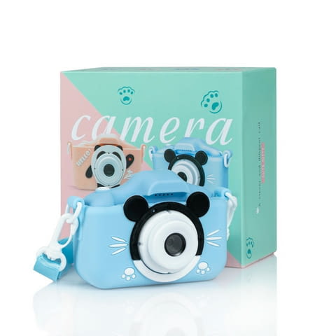 HD цифров фотоапарат за деца – 1080P видео, забавни рамки и устойчив дизайн - снимка 1