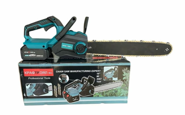 Акумулаторна резачка с маслен филтър 40см, 36V 16", град Банкя | Електроника - снимка 5