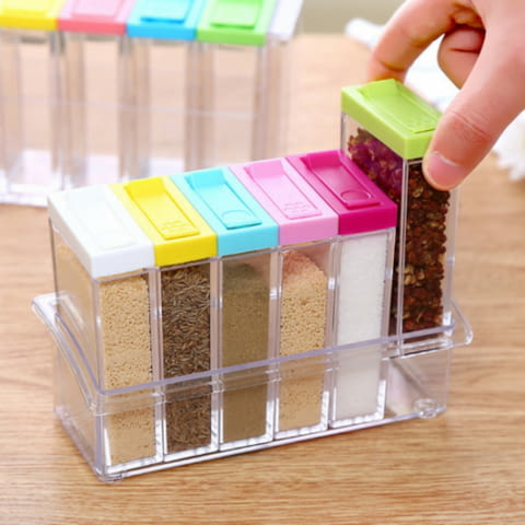Органайзер за подправки - 6 в 1 Съдове за съхраненение - град Банкя | Домашни Потреби - снимка 8