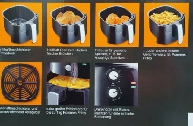 Немски XXL Фритюрник с горещ въздух – 5, 5 литра - city of Bankya | Other - снимка 3