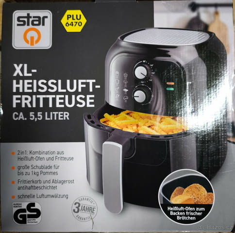 Немски XXL Фритюрник с горещ въздух – 5, 5 литра - city of Bankya | Other - снимка 4