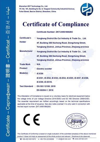 Електрически скутер/тротинетка iENYRID ES1 2400W 20.8AH, град Разград | Други - снимка 9