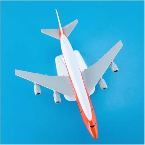 Бойнг 747 самолет модел макет Avianca метален черна кутия пътници на борда - снимка 3