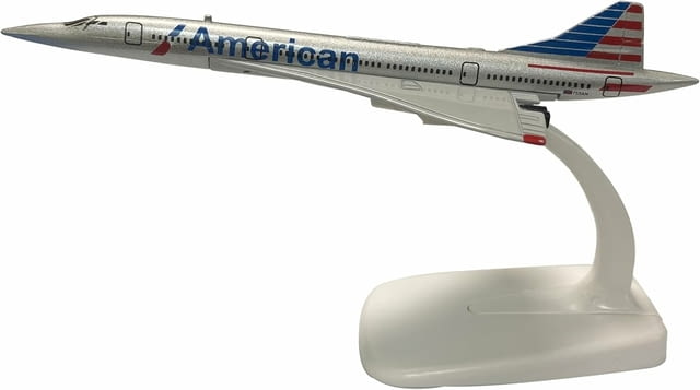 Конкорд самолет модел макет метален American полет небе класа Concorde - снимка 1