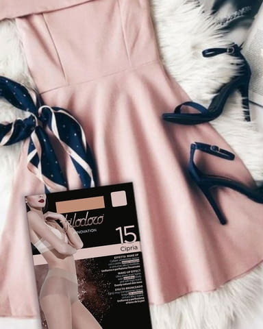 Filodoro 15DEN тъмнотелесен, бежов безшевен антицелулитен чорапогащник 40-95кг безшевни чорапогащниц - снимка 5