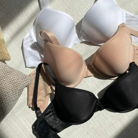 SIeLEI 75-95 B, 75-90 C, 75-85 D черен, телесен, бял сутиен втора кожа Сиелеи 2506 сутиени лята чашка - снимка 2