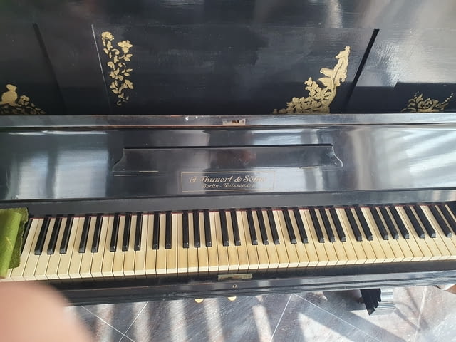 Немско акустично пиано "ADOLF THUNERT & SОЕHNE" от 1914 г., град Пловдив | Инструменти - снимка 2