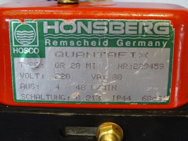Датчик за дебит Hosco Honsberg QR 20 MI Flow Switch DN20/PN60 - снимка 9