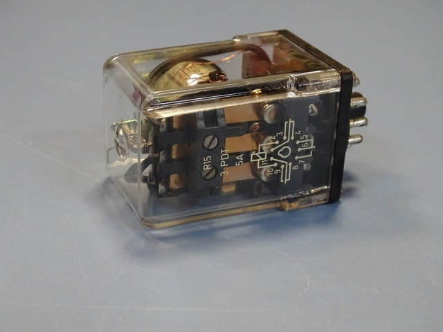 Реле електромагнитнo RELPOL R15 48VDC 3PDT - 3NO+3NC Lumel relay - снимка 3