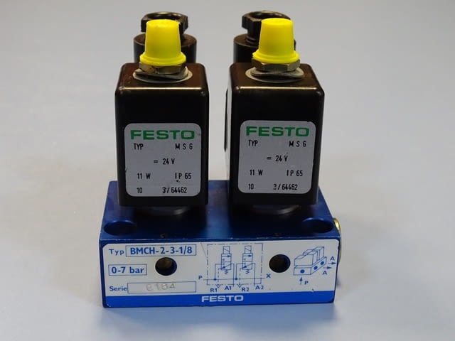 Пневматичен вентил Festo BMCH-2-3-1/8 Solenoid Valve 0-7Bar 24VDC - снимка 7