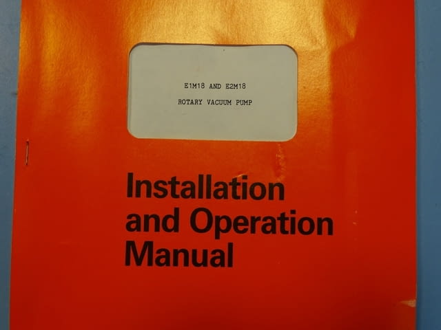 Вакуум помпа Edwards E1M-18 Rotary Vacuum Pump 220V 18 m3/h, град Пловдив - снимка 8