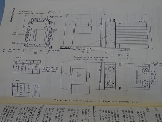 Вакуум помпа Edwards E1M-18 Rotary Vacuum Pump 220V 18 m3/h, град Пловдив - снимка 10
