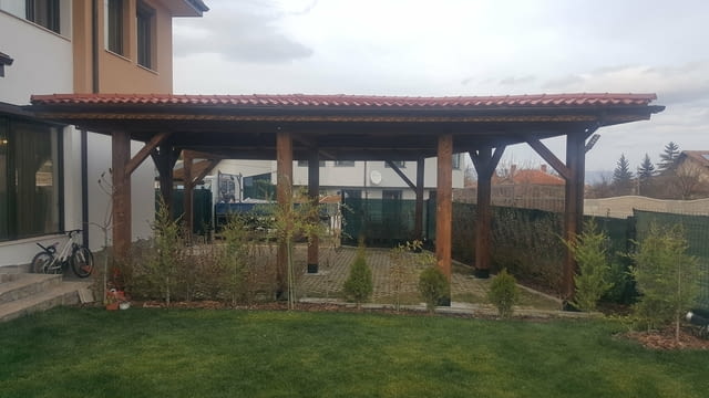 Изграждане на навеси беседки барбекюта градински къщи козирки перголи градински къщи. - снимка 2