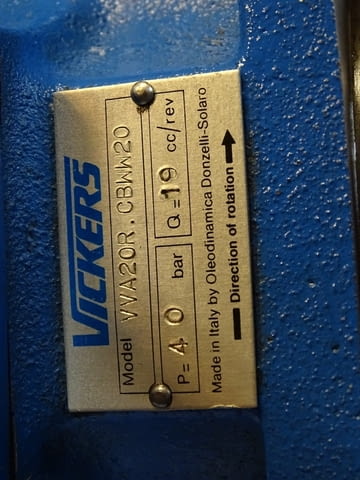 Хидравлична помпа Vickers VVA20R.CBWW20 Hydraulic pump 40Bar, град Пловдив - снимка 2