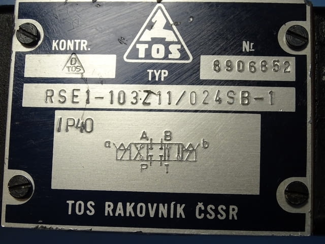 Хидравличен разпределител TOS RSE1-103.З11/024BC-1 24VDC solenoid hidraulic valve - снимка 3