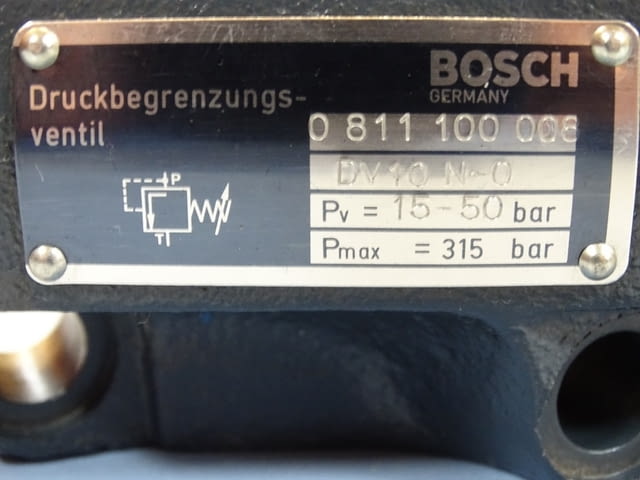 Хидравличен клапан Bosch 0811100008 hidraulic valve Pmax-315Bar - снимка 4