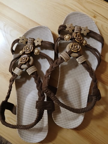 Дамски сандали Пролет/Лято, Спортен, Кафяв - град Перник | Дамски Обувки