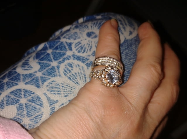 Моден двоен пръстен Диамант и кварц Unisex, Диaмaнт - град Берковица | Пръстени - снимка 1