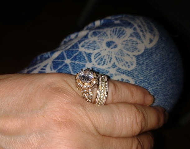 Моден двоен пръстен Диамант и кварц Unisex, Диaмaнт - град Берковица | Пръстени - снимка 2